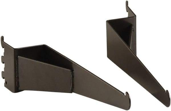 ECONOCO - Anthracite Coated Shelf Bracket - 13" Long, 2" Wide - Top Tool & Supply