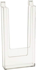 ECONOCO - 4" Wide x 13/16" Deep x 9" High, 1 Compartment, Acrylic Literature Holder - Clear, 4" Compartment Width x 13/16" Compartment Depth x 8-1/4" Compartment Height - Top Tool & Supply