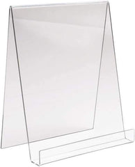 ECONOCO - 9" Wide x 11" High, Acrylic Display Easel - Clear - Top Tool & Supply