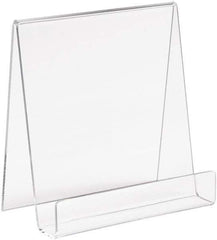 ECONOCO - 5-1/2" Wide x 6" High, Acrylic Display Easel - Clear - Top Tool & Supply