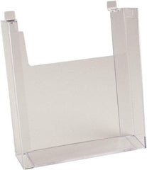 ECONOCO - 8-1/2" Wide x 2-1/4" Deep x 11" High, 1 Compartment, Acrylic Literature Holder - Clear, 8-7/8" Compartment Width x 2-1/4" Compartment Depth x 9-5/8" Compartment Height - Top Tool & Supply