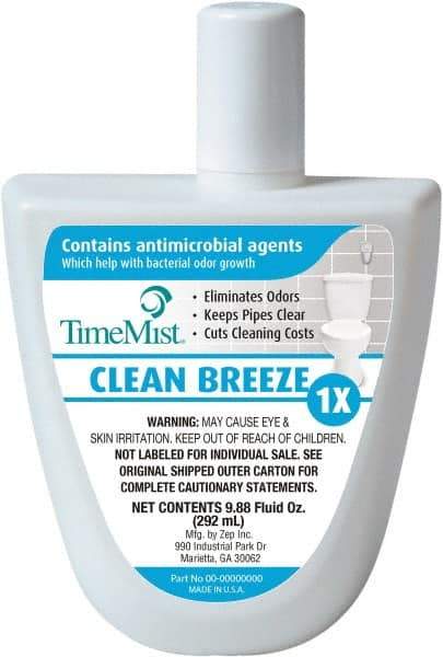 TimeMist - 10.5 oz Air Freshener Dispenser Refill - Clean/Fresh, Compatible with TimeMist Virtual Janitors - Top Tool & Supply