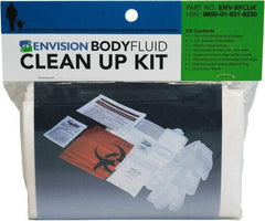 Ability One - 9 Piece, 1 Person, Body Fluid Clean-Up First Aid Kit - Plastic Bag - Top Tool & Supply