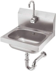 Krowne - 10" Long x 14" Wide Inside, 1 Compartment, Grade 304 Stainless Steel Hand Sink with Electronic Faucet - 20 Gauge, 15" Long x 16" Wide x 14" High Outside, 6" Deep - Top Tool & Supply