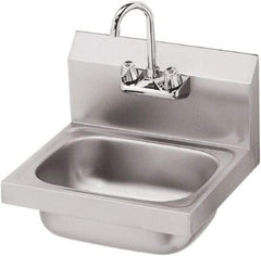 Krowne - 14" Long x 10" Wide Inside, 1 Compartment, Grade 304 Stainless Steel Hand Sink - 20 Gauge, 15" Long x 16" Wide x 6" High Outside, 6" Deep - Top Tool & Supply