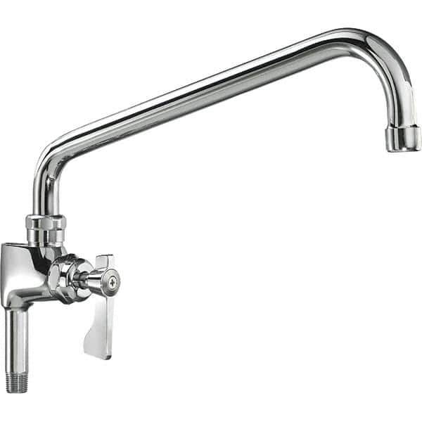 Krowne - Base Mount, Low Arc Add-On Faucet for Pre-Rinse Units - One Handle, Blade Handle, Swing Spout and Nozzle, No Drain - Top Tool & Supply