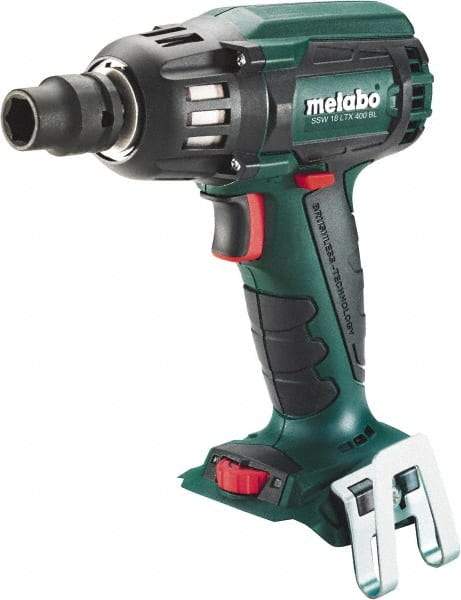 Metabo - 1/2" Drive 18 Volt Pistol Grip Cordless Impact Wrench & Ratchet - 2,150 RPM, 295 Ft/Lb Torque, Lithium-Ion Batteries Not Included - Top Tool & Supply