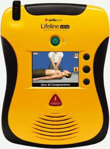 Defibtech - Adult Pad Defibrillator - Nonrechargeable Lithium Battery Included - Top Tool & Supply