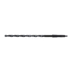 Taper Shank Drill Bit: 0.4528″ Dia, 1MT, 118 °, High Speed Steel Oxide Finish, 7.6772″ Flute Length, 11.811″ OAL, N Point, Spiral Flute