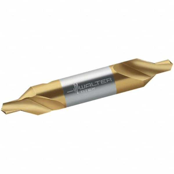 Walter-Titex - Metric Plain Cut 60° Incl Angle High Speed Steel Combo Drill & Countersink - Top Tool & Supply