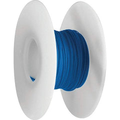 OK Industries - 26 AWG, 1 Strand, 30.4 m OAL, Copper Hook Up Wire - Blue Kynar Jacket, 0.027" Diam - Top Tool & Supply