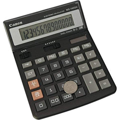 Canon - 14-Digit LCD 14 Function Handheld Calculator - 5-7/8 x 7-7/8 Display Size, Black, Solar & Battery Powered - Top Tool & Supply