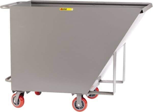 Little Giant - 2,000 Lb Load Capacity, 3/4 Cu Yd, Steel Tilt Truck - 27" Wide x 56-3/4" Long x 40-5/8" High, Gray - Top Tool & Supply