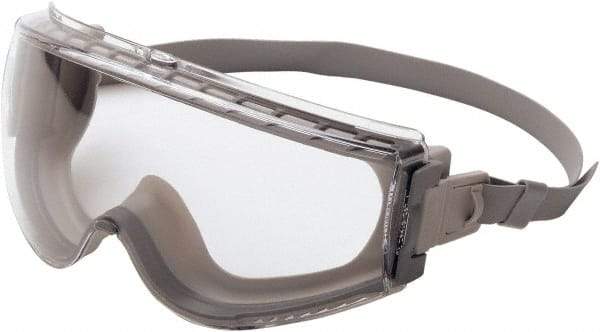 Uvex - Size Universal, Clear Polycarbonate Anti-Fog Lens, Safety Goggles - Indirect Vent, Gray Frame - Top Tool & Supply