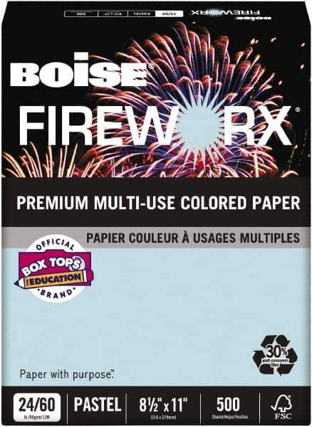 Boise - 8-1/2" x 11" Bottle Rocket Blue Colored Copy Paper - Use with Laser Printers, Copiers, Inkjet Printers - Top Tool & Supply