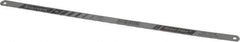 Starrett - 12" Long, 18 Teeth per Inch, Carbon Steel Hand Hacksaw Blade - Toothed Edge, 1/2" Wide x 0.025" Thick, Flexible - Top Tool & Supply