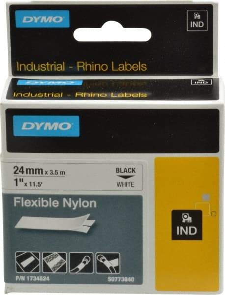 Rhino - 450,732" Long, White Flexible Nylon Self Laminating Label - For RHINO 6000 or RHINO 6500 - Top Tool & Supply