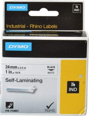 Rhino - 216" Long, White Vinyl Self Laminating Label - For RHINO 6000 or RHINO 6500 - Top Tool & Supply