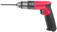 Sioux Tools - 1/4" Keyed Chuck - Pistol Grip Handle, 4,000 RPM, 11.8 LPS, 25 CFM, 0.6 hp - Top Tool & Supply