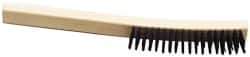 Ability One - Hand Wire/Filament Brushes - Wood Curved Handle - Top Tool & Supply
