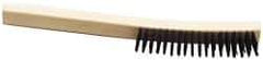 Ability One - Hand Wire/Filament Brushes - Wood Curved Handle - Top Tool & Supply