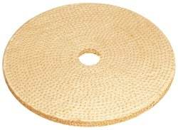 Osborn - 6" Diam x 1/4" Thick Unmounted Buffing Wheel - 9 Ply, Laminated Sisal, 1" Arbor Hole, Hard Density, Coarse Grade - Top Tool & Supply