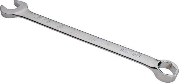 Proto - 15/16" 6 Point Combination Wrench - 15° Offset Angle, 12-7/8" OAL, Steel, Chrome Finish - Top Tool & Supply