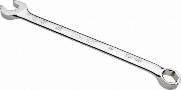 Proto - 9/16" 6 Point Combination Wrench - 15° Offset Angle, 8-5/8" OAL, Steel, Chrome Finish - Top Tool & Supply