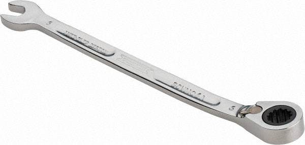 Proto - 6mm 12 Point Combination Wrench - 15° Head Angle, 4-59/64" OAL, Steel, Chrome Finish - Top Tool & Supply