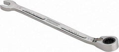 Proto - 1/4" 12 Point Combination Wrench - 15° Head Angle, 4-59/64" OAL, Steel, Chrome Finish - Top Tool & Supply