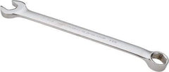 Proto - 1-1/8" 6 Point Combination Wrench - 15° Offset Angle, 15-7/8" OAL, Steel, Satin Finish - Top Tool & Supply