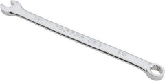 Proto - 1/4" 6 Point Combination Wrench - 15° Head Angle, 4-59/64" OAL, Steel, Satin Finish - Top Tool & Supply