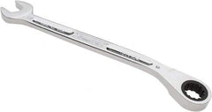 Proto - 1/2" 12 Point Combination Wrench - 15° Head Angle, 7-29/32" OAL, Steel, Chrome Finish - Top Tool & Supply