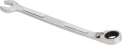 Combination Wrench: 9-33/64'' OAL, Steel, Chrome-Plated