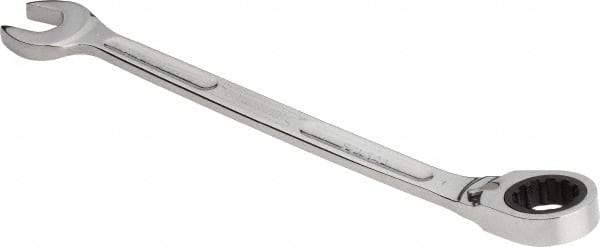 Proto - 1" 12 Point Combination Wrench - 15° Head Angle, 14-1/16" OAL, Steel, Chrome Finish - Top Tool & Supply