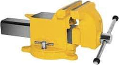 Yost Vises - 4" Jaw Width x 4" Jaw Opening Capacity, 2-1/4" Throat Depth, Bench & Pipe Combination Vise - 1/4 to 1-1/2" Pipe Capacity, Swivel Base, Bolt Down Attachment, Steel - Top Tool & Supply