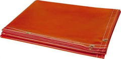 Steiner - 6' High x 6' Wide x 14mm Thick Vinyl Welding Curtain - Orange, Grommet - Top Tool & Supply