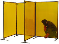 6' x 6' Yellow Transparent Vinyl Screen - Top Tool & Supply