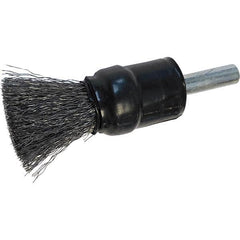 Osborn - 1/2" Diam Steel Bridled Crimped End Brush - Top Tool & Supply