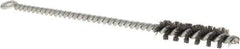 Osborn - 1/2" Diam Helical Steel Tube Brush - Single Spiral, 0.006" Filament Diam, 2" Brush Length, 8" OAL, 0.221" Diam Shank - Top Tool & Supply