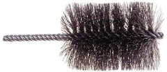 Osborn - 2" Long x 1/2" Diam Steel Tube Spiral Brush - 5" OAL, 0.006" Wire Diam, 0.187" Shank Diam - Top Tool & Supply