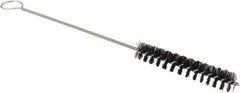 Osborn - 1/2" Diam Helical Nylon Tube Brush - 0.008" Filament Diam, 3" Brush Length, 8-1/2" OAL, 1/8" Diam Shank - Top Tool & Supply