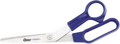 Clauss - 5" LOC, 8-1/2" OAL Stainless Steel Bent Shears - Plastic Offset Handle, For Paper, Fabric - Top Tool & Supply