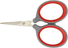 Clauss - 1" LOC, 3" OAL Titanium Scissors - Plastic Handle, For Paper, Fabric - Top Tool & Supply