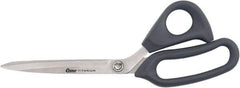 Clauss - 7" LOC, 10" OAL Titanium Shears - Flexible Plastic Bent Handle, For Paper, Fabric - Top Tool & Supply