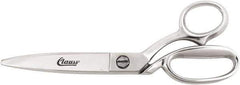 Clauss - 6" LOC, 12-1/2" OAL Steel Dubbed Trimmers - Steel Bent Handle, For Paper, Fabric - Top Tool & Supply