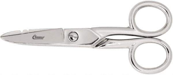 Clauss - 2" LOC, 5-1/4" OAL Scissors - Steel Handle, For Paper, Fabric - Top Tool & Supply