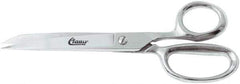 Clauss - 4" LOC, 8" OAL Straight Shears - Steel Straight Handle, For Paper, Fabric - Top Tool & Supply