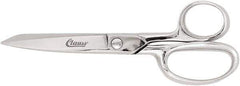 Clauss - 5" LOC, 8" OAL Straight Trimmers - Steel Straight Handle, For Paper, Fabric - Top Tool & Supply