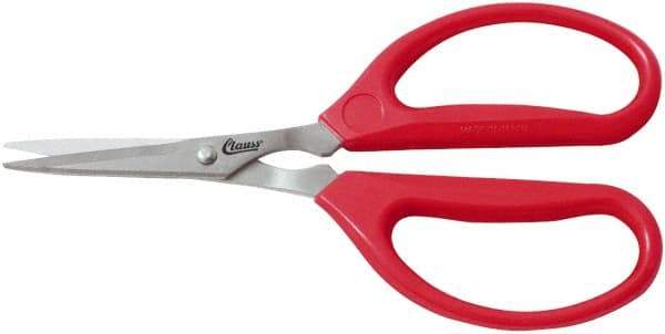 Clauss - 3" LOC, 9-1/4" OAL Stainless Steel Trimmers - Plastic Handle, For Paper, Fabric - Top Tool & Supply